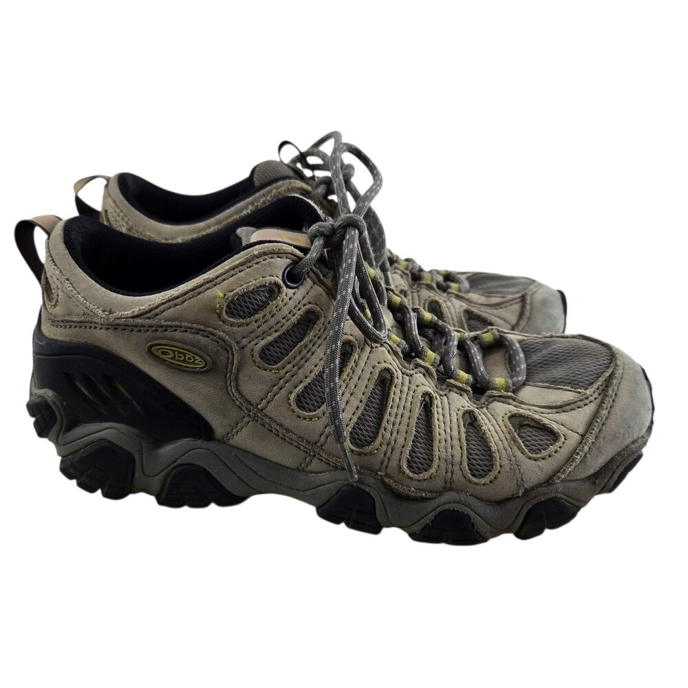 Oboz Hiking Shoes Womens 8‎ Sawtooth II Tan Black Low Top Gorpcore Outdoor